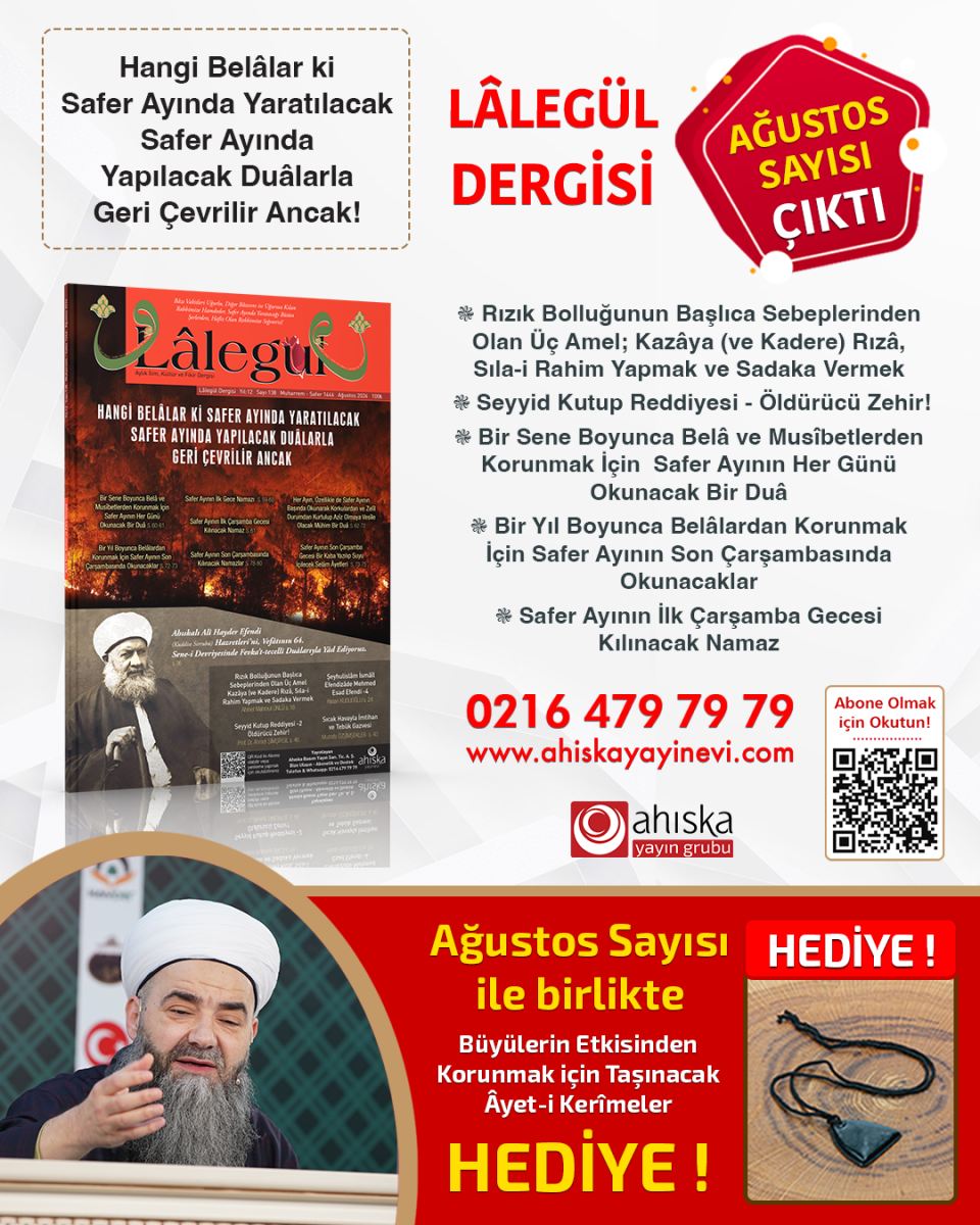 Lalegül Dergisi 138. Sayı Ağustos 2024 - 2