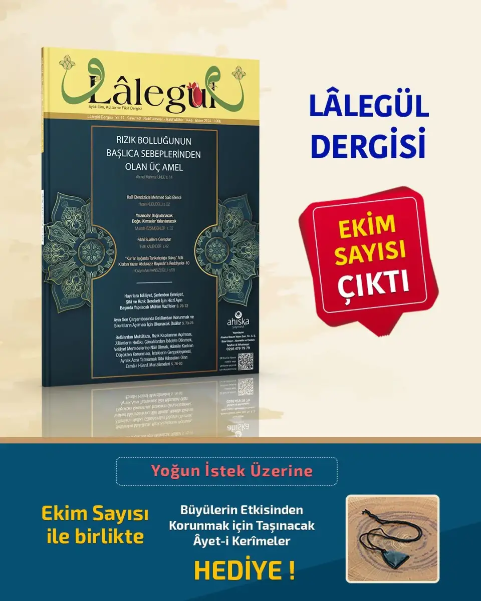 Lalegül Dergisi 140. Sayı Ekim 2024 - 1