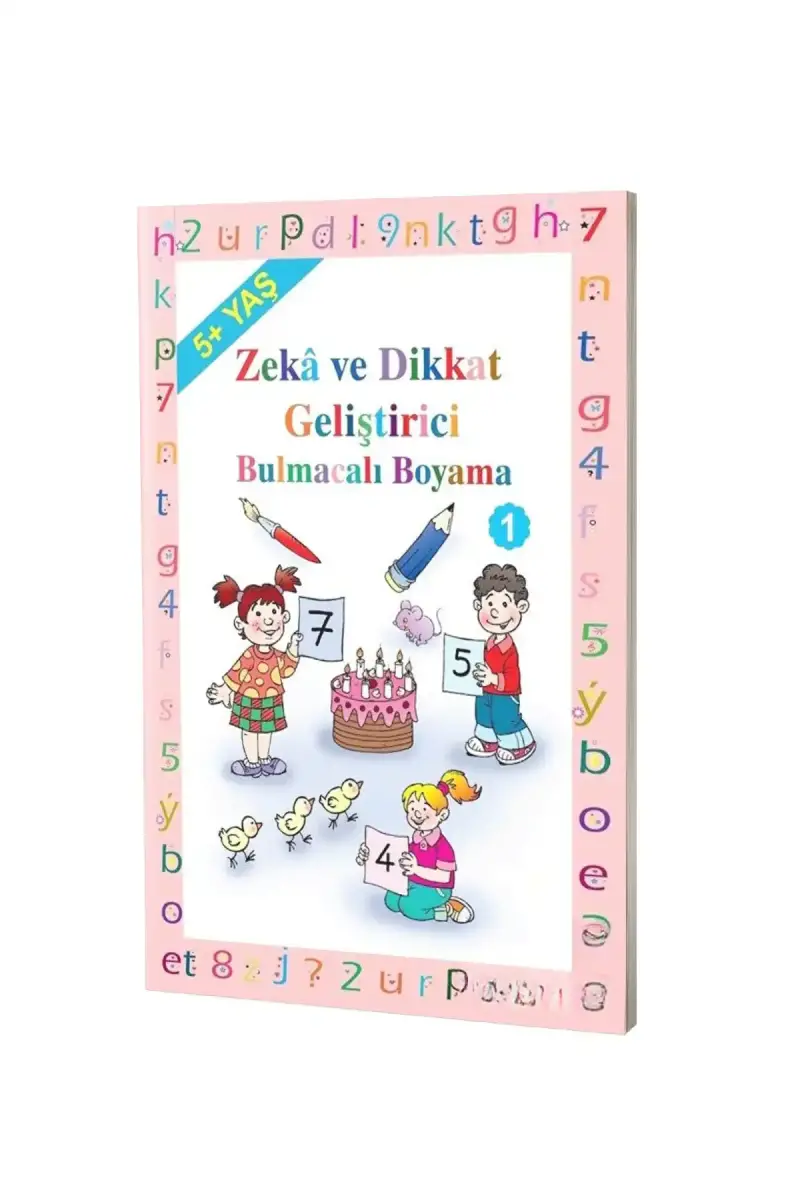 Okul Öncesi Zeka Geliştirici Bulmacalı Boyama - 5+ Yaş - 1